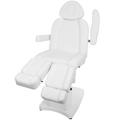Biały elektryczny fotel do pedicure Zaffiro 708As