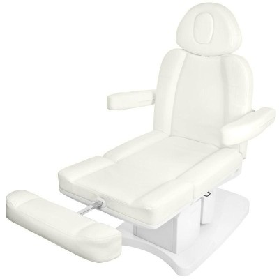 Biały elektryczny fotel do zabiegów kosmetycznych Azzurro