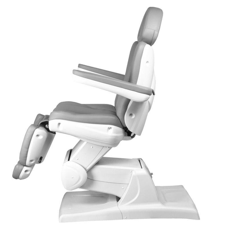 Szary elektryczny fotel do zabiegów kosmetycznych