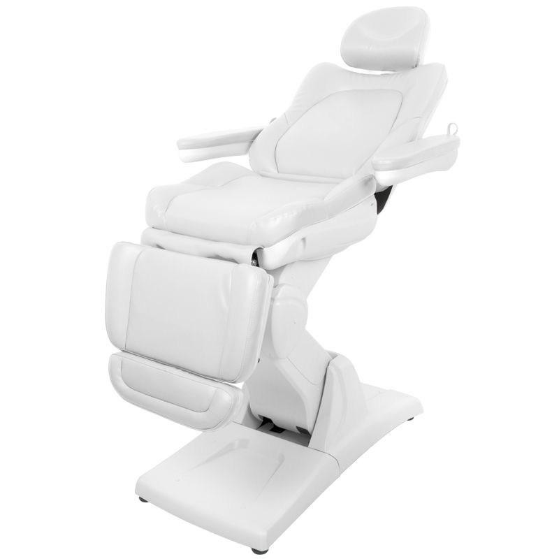 Biały elektryczny fotel do zabiegów kosmetycznych