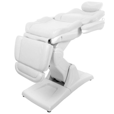 Biały elektryczny fotel do zabiegów kosmetycznych