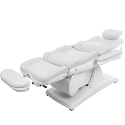 Biały elektryczny fotel do zabiegów kosmetycznych