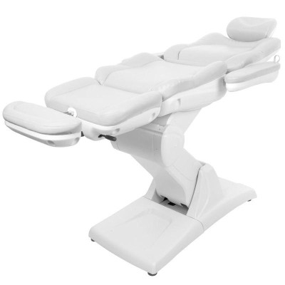 Biały elektryczny fotel do zabiegów kosmetycznych