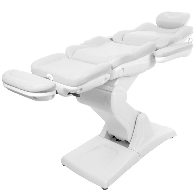 Biały elektryczny fotel do zabiegów kosmetycznych