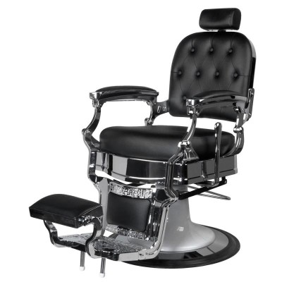 GABBIANO FOTEL BARBERSKI ERNESTO CZARNY -Fotele barberskie- 