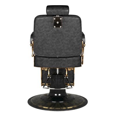 GABBIANO FOTEL BARBERSKI BOSS HD OLD LEATHER CZARNY -Fotele barberskie- 