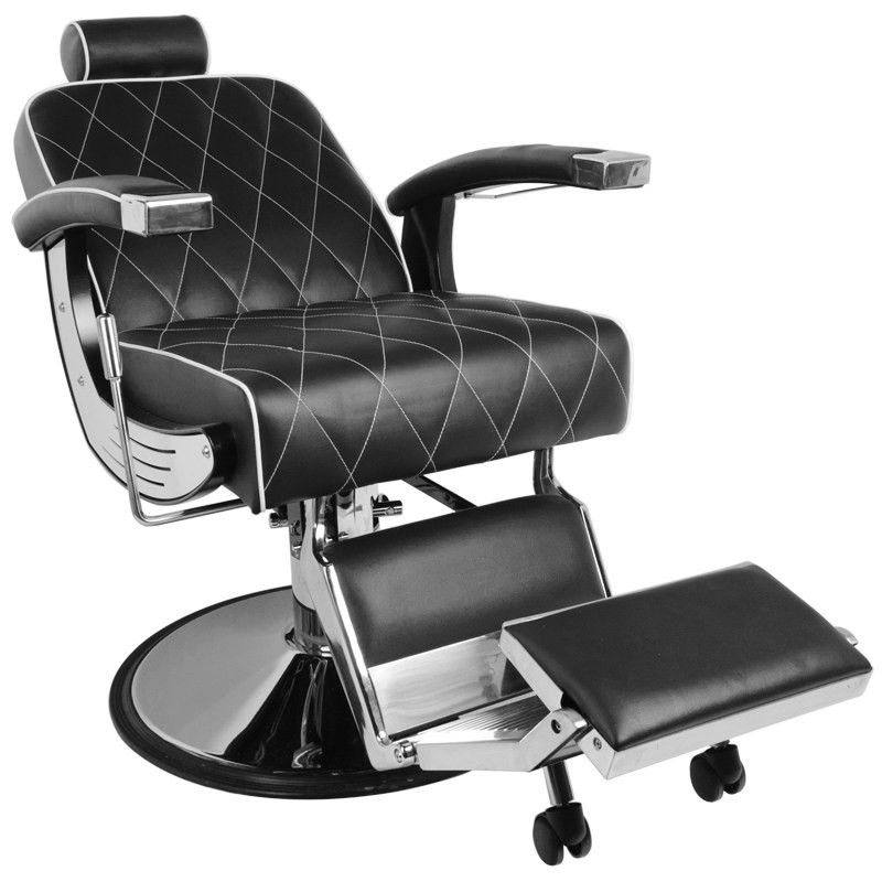 GABBIANO FOTEL BARBERSKI IMPERIAL CZARNY -Fotele barberskie- 