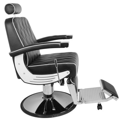 GABBIANO FOTEL BARBERSKI IMPERIAL CZARNY -Fotele barberskie- 
