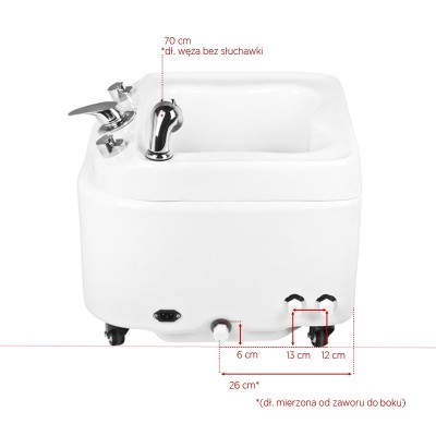 Zaffiro pedicure spa z hydromasażowymi dyszami