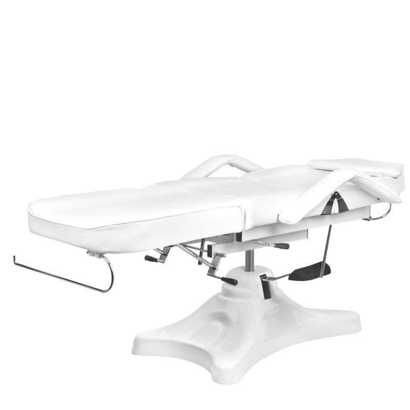 FOTEL KOSMETYCZNY HYD. A 234D Z KOŁYSKĄ BIAŁY -Fotele kosmetyczne- 