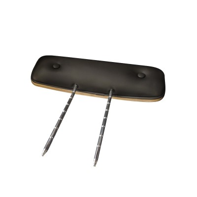 GABBIANO FOTEL FRYZJERSKI FLORENCJA Z REGULOWANYM ZAGŁÓWKIEM CZARNY -Fotele fryzjerskie- 