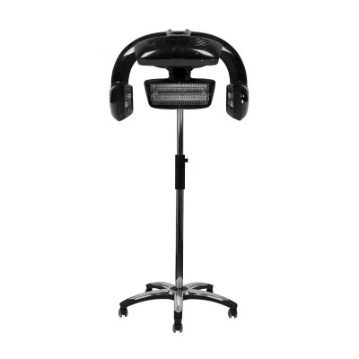 Standing black infrared hair sauna