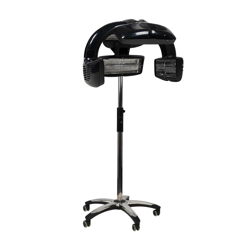 Black standing infrared hair dryer