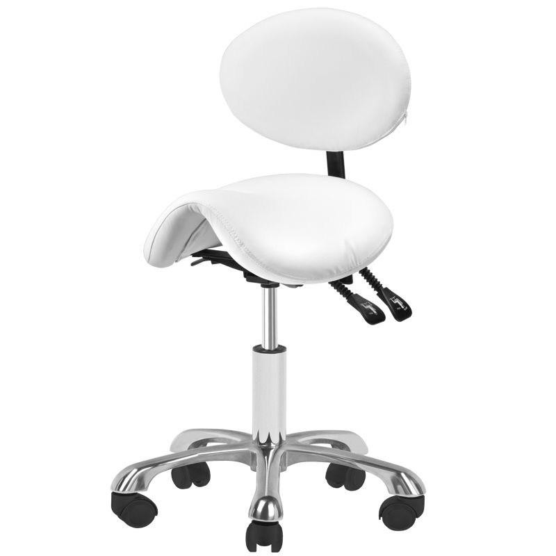 Estello 1025 white cosmetic stool