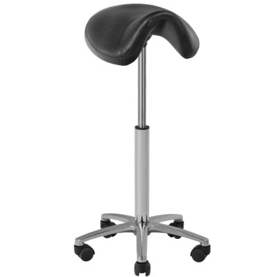 Black high salon stool