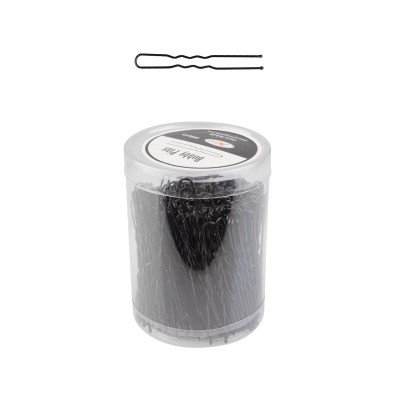 KOKÓWKI FRYZJERSKIE DO WŁOSÓW E-65 300 SZT. 6 CM CZARNE -Akcesoria fryzjerskie- 