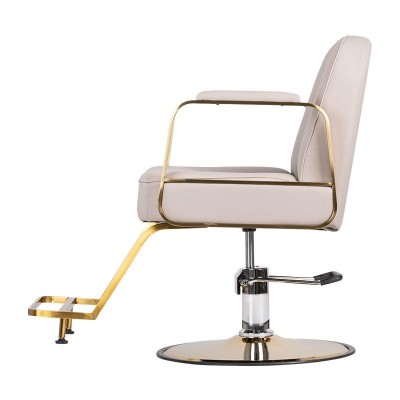 GABBIANO FOTEL FRYZJERSKI ACRI ZŁOTO - BEŻOWY -Fotele fryzjerskie- 
