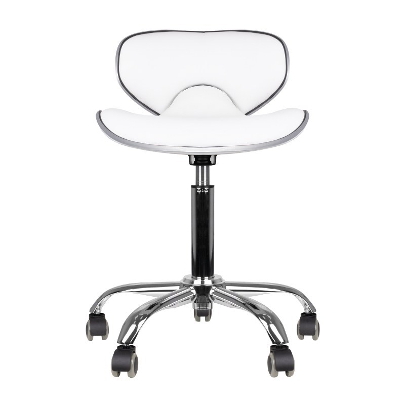 GABBIANO TABORET KOSMETYCZNY Q-4599 BIAŁY -Taborety kosmetyczne i hokery- 