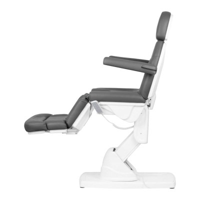 FOTEL KOSMETYCZNY PODOLOOGICZNY ELEKTR. KATE 4 SILN. SZARY -Fotele kosmetyczne- 