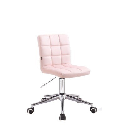 Różowe krzesło kosmetyczne CAMELIA róż pudrowy hoker -Krzesła kosmetyczne- 