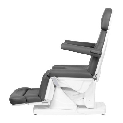 FOTEL KOSMETYCZNY PODOLOOGICZNY ELEKTR. KATE 4 SILN. SZARY -Fotele kosmetyczne- 