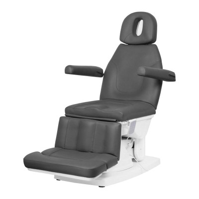 FOTEL KOSMETYCZNY PODOLOOGICZNY ELEKTR. KATE 4 SILN. SZARY -Fotele kosmetyczne- 