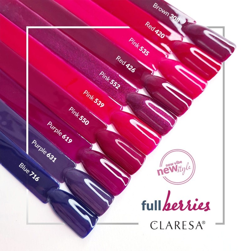 CLARESA Lakier hybrydowy RED 426 -5g -Hybrydowe żele i lakiery- 