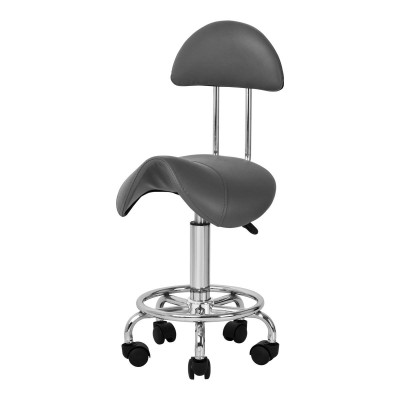 TABORET KOSMETYCZNY 6001 SZARY -Taborety kosmetyczne i hokery- 