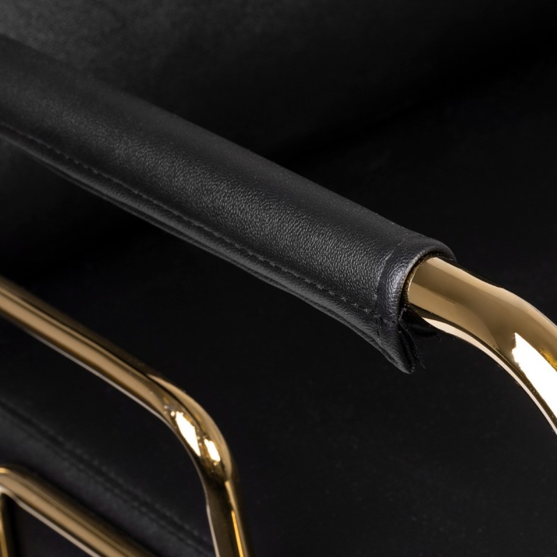 GABBIANO FOTEL FRYZJERSKI PRATO ZŁOTO - CZARNY -Fotele fryzjerskie- 