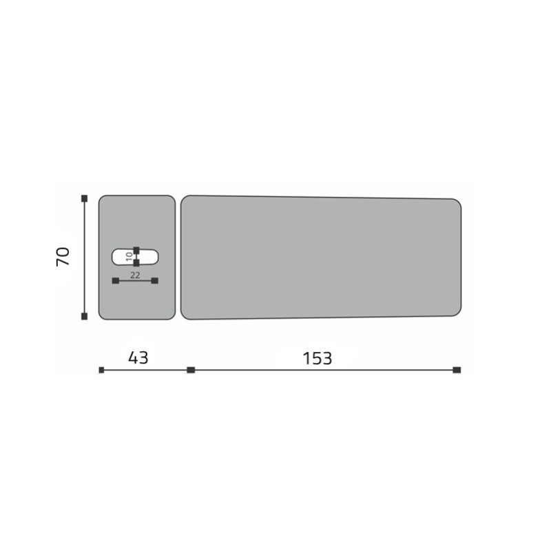 Stół stacjonarny do masażu Agila 2 rama sterująca