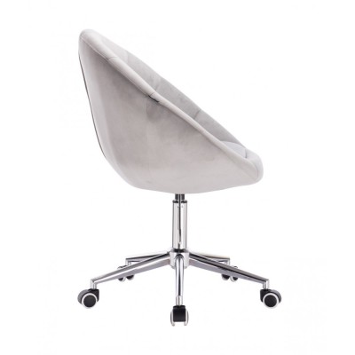 Blom - krzesło kosmetyczne tkanina kolor stalowy -Krzesła kosmetyczne- 