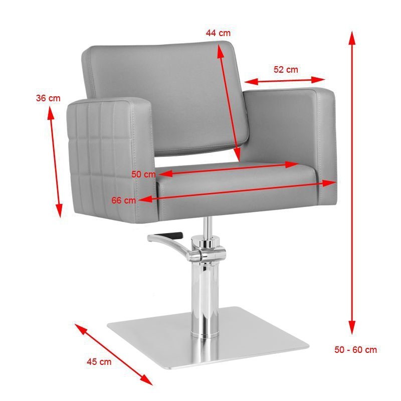 GABBIANO FOTEL FRYZJERSKI ANKARA SZARY -Fotele fryzjerskie- 