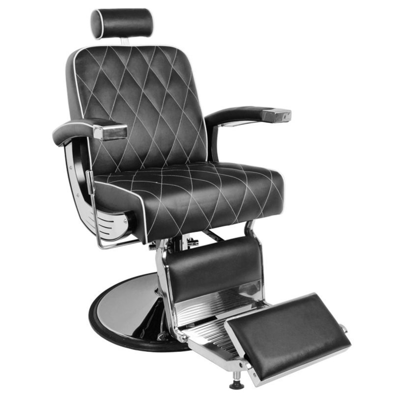 GABBIANO FOTEL BARBERSKI IMPERIAL CZARNY -Fotele barberskie- 