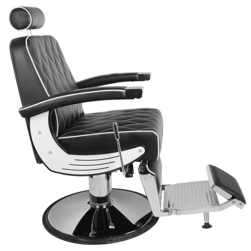 GABBIANO FOTEL BARBERSKI IMPERIAL CZARNY -Fotele barberskie- 