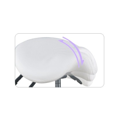 Estello 1025 white cosmetic stool
