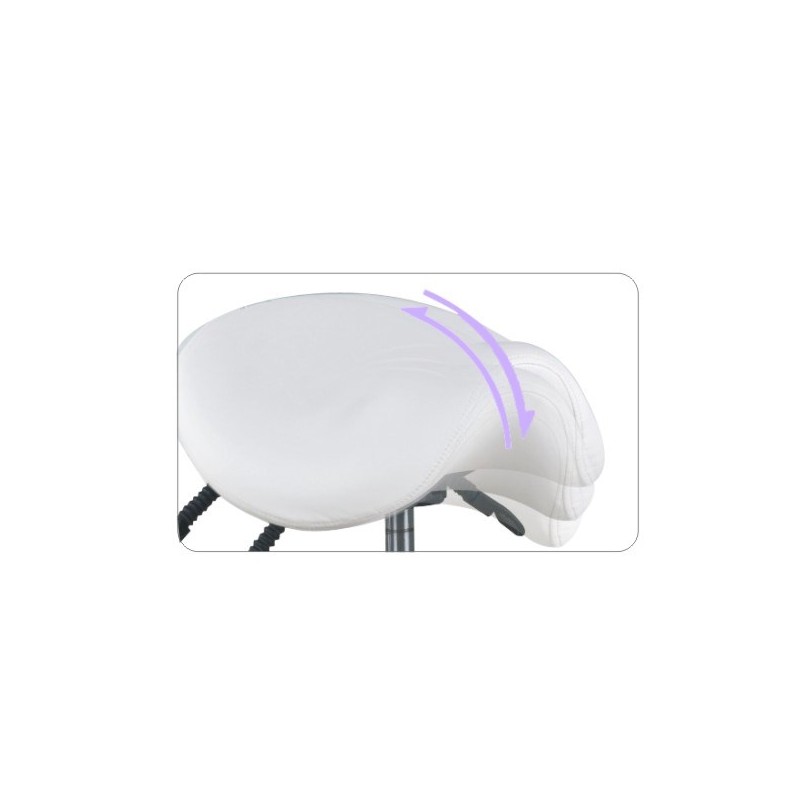 Estello 1025 white cosmetic stool