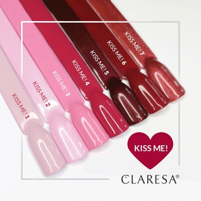 CLARESA lakier hybrydowy Kiss Me! 4 -5g -Hybrydowe żele i lakiery- 