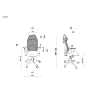 Chester - fotel biurowy -Krzesła- 