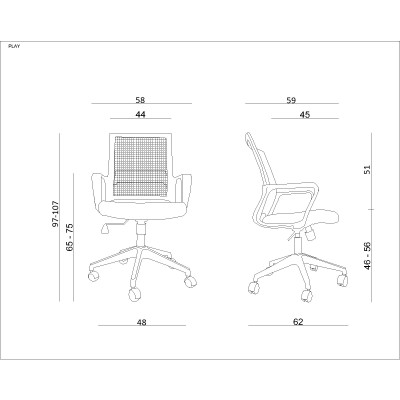 Play - fotel biurowy -Krzesła- 