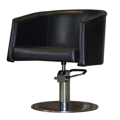 Czarny fotel fryzjerski