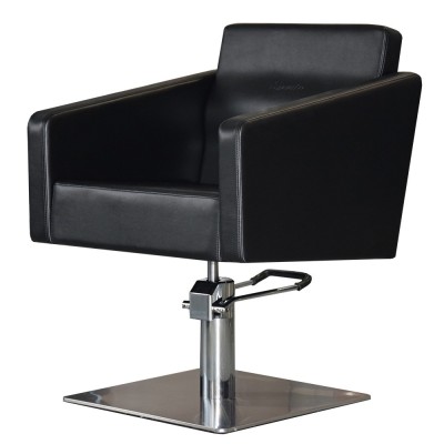 Czarny fotel fryzjerski Siena