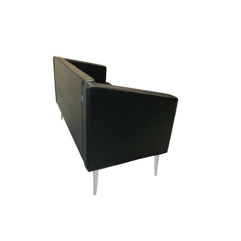 Novara black eco-leather salon chair