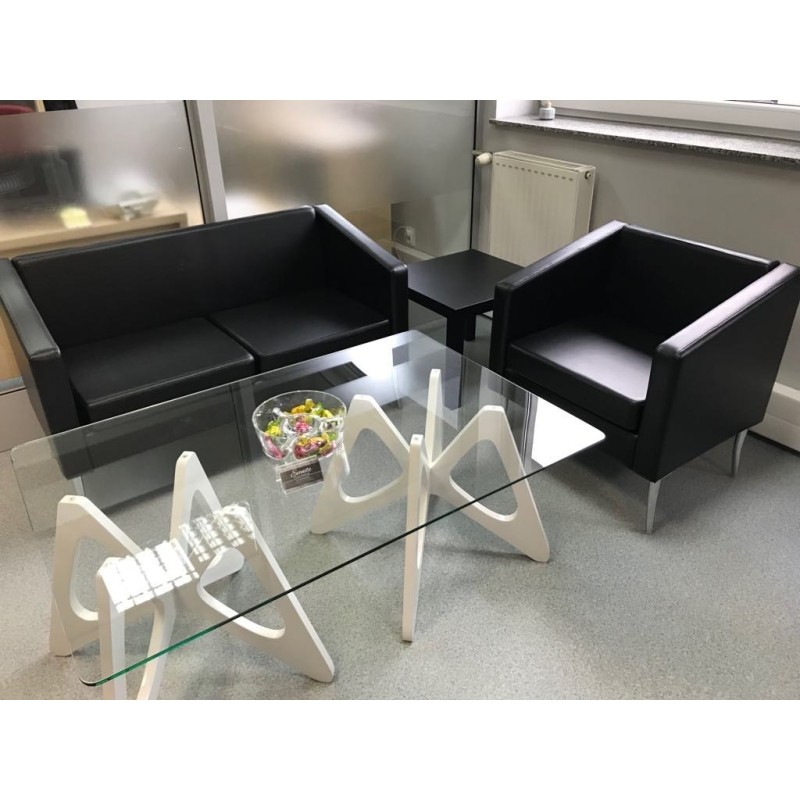 SOFA DO POCZEKALNI - NOVARA - CZARNA Evenite -Sofy, poczekalnie- 