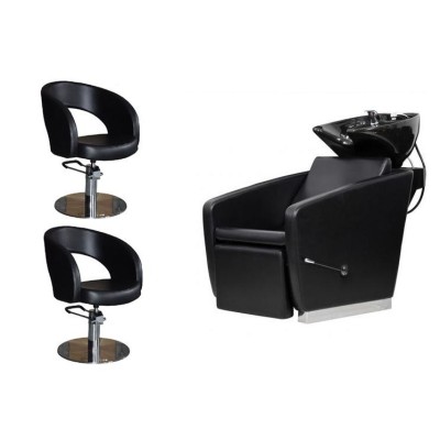 ZESTAW 2 FOTELE FRYZJERSKI LENA + 1 MYJNIA FRYZJERSKA VASTO Evenite -Myjnie fryzjerskie- 