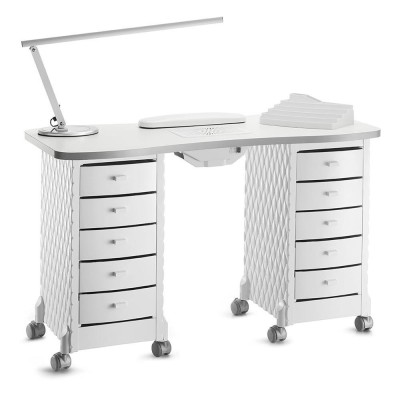 267 DECOR - Stolik do manicure podwójny Panda -Stoliki kosmetyczne- 