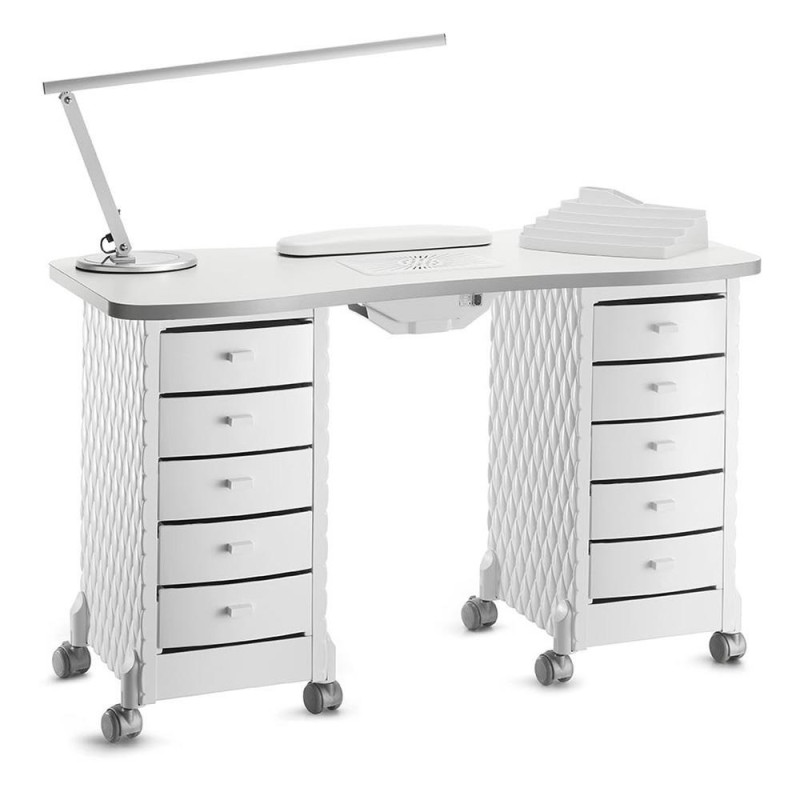 267 DECOR - Stolik do manicure podwójny Panda -Stoliki kosmetyczne- 