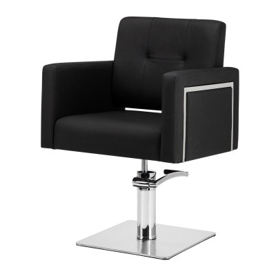 Gabbiano Fotel Fryzjerski Bergamo Czarny -Meble fryzjerskie- 