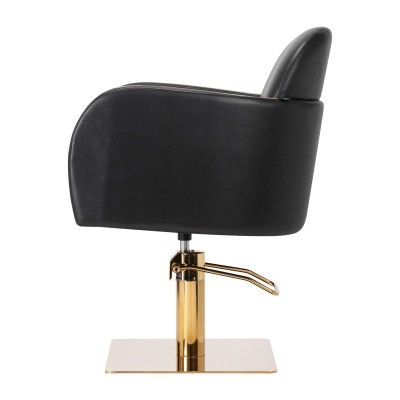 Gabbiano fotel fryzjerski Malaga złoto czarny -Meble fryzjerskie- 