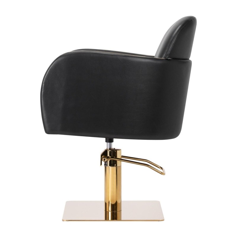 Gabbiano fotel fryzjerski Malaga złoto czarny -Meble fryzjerskie- 