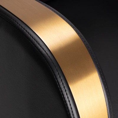 Gabbiano fotel fryzjerski Malaga złoto czarny -Meble fryzjerskie- 